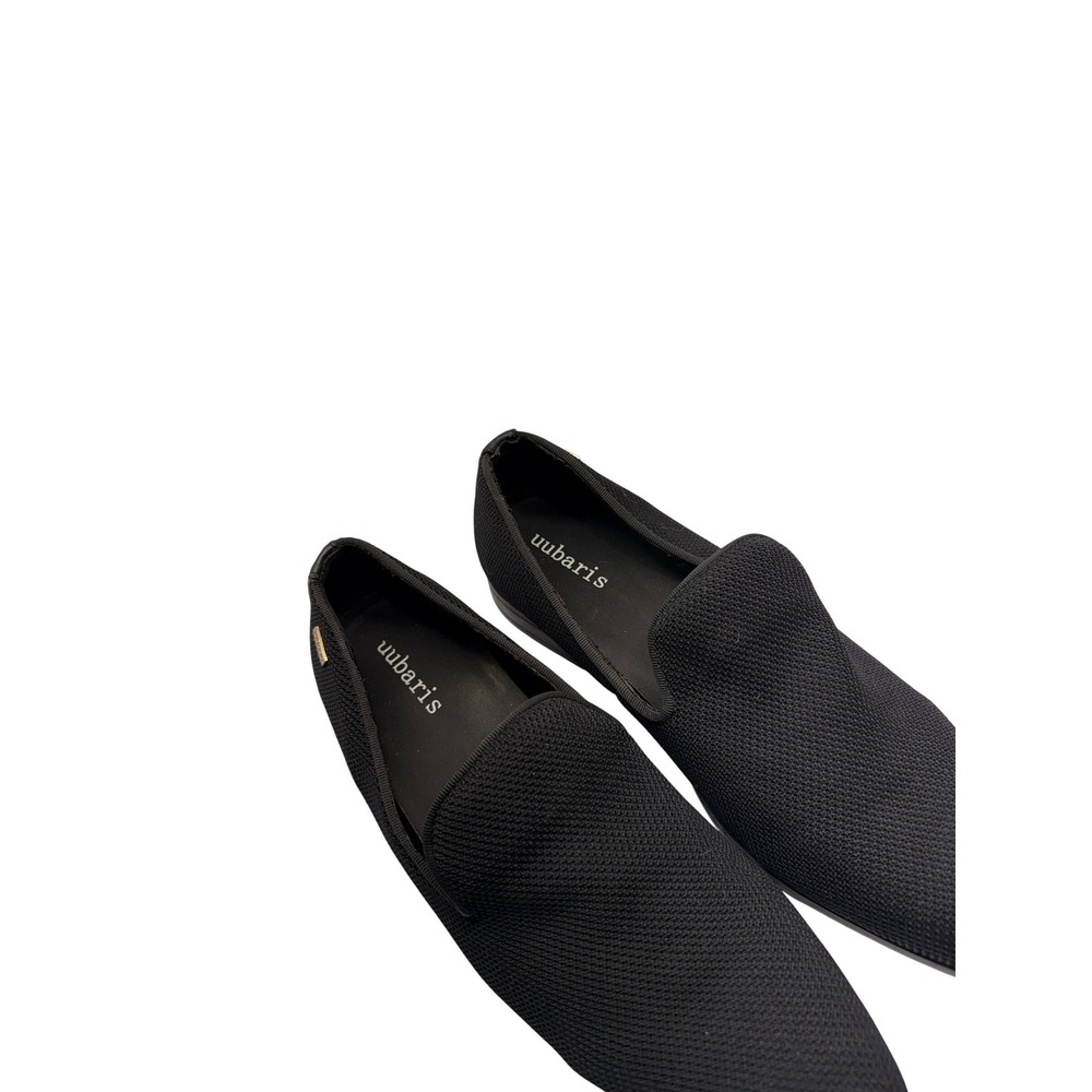Uubaris Mens Mesh Dress Loafers Black Slip On Knit Shoes SM010 Size 12 - Picture 2 of 5